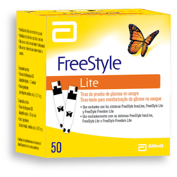 Tiras Free Style Lite   Glucómetro X50und                                