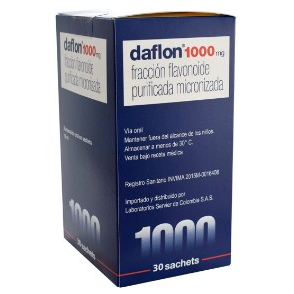 Daflon Diosmina 1000 mg Servier x 30 Sobres  