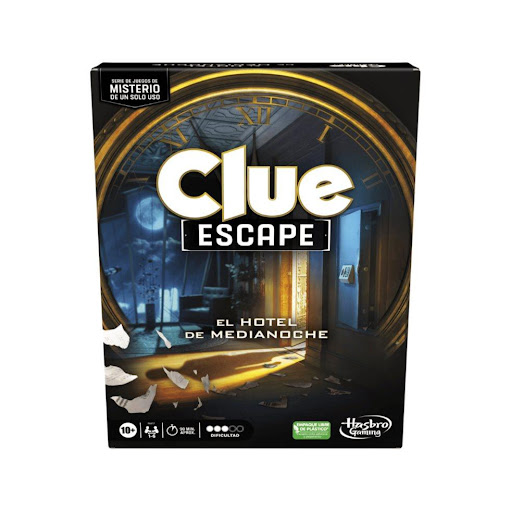 Juego De Mesa Clue Escape El Hotel De Medianoche Hasbro Hasbro Gaming  x 1 Clue Escape: El Hotel de Medianoche es una experiencia de juego de escape que combina la clásica dinámica de Clue con enigmas y misterios. Los jugadores deben resolver el misterio de la desaparición d