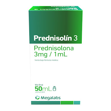 Prednisolín 3 Prednisolona 3mg/1ml Megalabs Frasco x 50 ml  