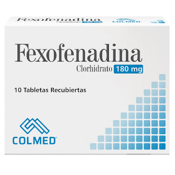 Fexofenadina Clorhidrato 180 mg Colmed x10 Tabletas  