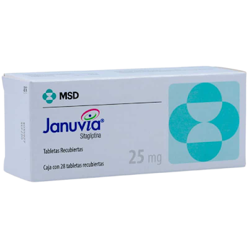 Januvia Sitagliptina 25 mg MSD Caja x 28 Tabletas  