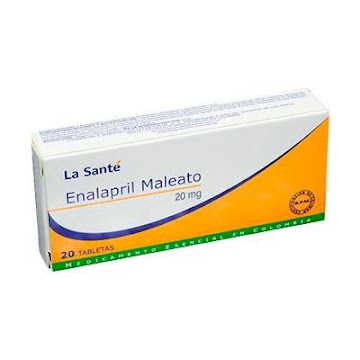 Enalapril La Santé 20 mg Caja x 20 Tabletas  