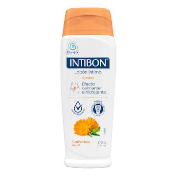 Jabón Íntimo Intibon Secretos Naturales Caléndula Mujer Frasco x 210 gr  