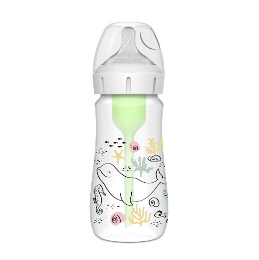 Tetero Anticolicos Dr Brown Boca Ancha 9 Oz Nivel 1 Decorado Oceano Dr Browns Botella x 1 Tus opciones nunca han sido mejores que con el biberón de cuello ancho Anti-Colic Options+ de Dr. Brown's Natural Flow, ahora en una presentación decorada con divertidos dibujos infantiles pero conser