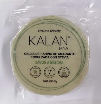 Obleas Kalan De Harina De Amaranto Sabor Matcha x 60 gr  