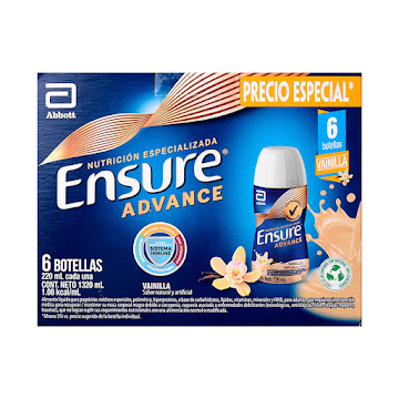 Ensure Advance Rpb Sabor Vainilla 220 ml x 6 und  