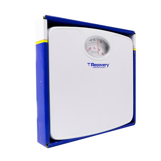 Balanza Mecánica Recovery White 130Kg Recovery  x 1 Balanza mecánica Recovery White con capacidad de hasta 130 kg, fabricada en material resistente y duradero. Su diseño clásico en color negro ofrece una plataforma estable y de fácil lectura, ideal par