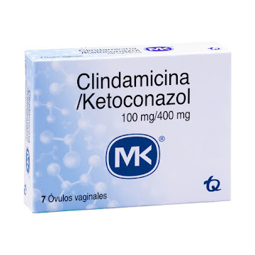 Clindamicina + Ketoconazol 100mg/400mg MK Caja x 7 Óvulos  