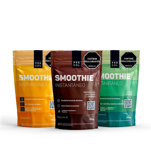 Smoothie + Precol + Frutos Amarillos, Frutos Verdes ,Chocolate banano+ 150 g + Pack 3 und PRECOL 150 gramos cada uno x 3 UND Smoothie Instantáneo Frutos Verdes

Polvo granular de color verde claro cremoso, con sabor refrescante a limón, hierbabuena y manzana verde. Elaborado a base de arroz procesado.

Smoothie Instantáneo 