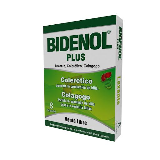 Bidenol Plus - Laxante, Coleretico, Colagogo x8 NATURAL HEALTH Caja x 8 