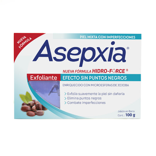 Jabón Asepxia Barra Exfoliante Limpieza Profunda Anti Acnil Fp x 100 gr