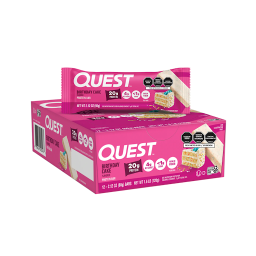 Barra De Proteína Quest Birthday Cake x 20 gr