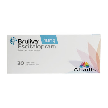 Bruliva Escitalopram 10   mg Altadis Caja x 30 Tabletas  