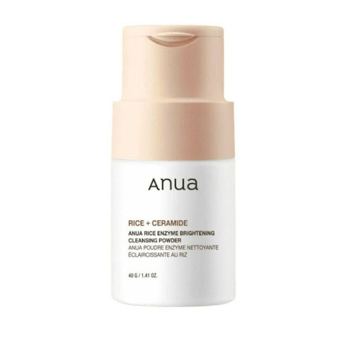 Anua Rice Enzyme Brightening Cleansing Powder Anua 40g x 1 Este limpiador exfoliante en polvo 2 en 1 o mascarilla, combina el poder de las enzimas y el arroz para limpiar, exfoliar e hidratar la piel. Su fórmula ayuda a eliminar impurezas, exceso de sebo y cé
