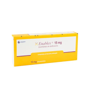 Enablex Bromhudrato de Darifenacina 15 mg Aspen Caja x 28 Comprimidos  