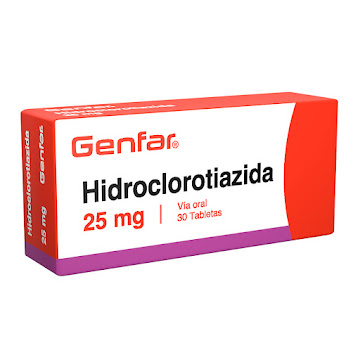 Hidroclorotiazida Genfar 25 mg Caja x 30 Tabletas  