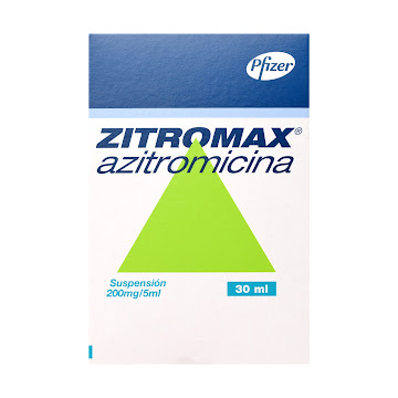 Zitromax Azitromicina 200mg/5ml Pfizer Frasco x 30 ml  