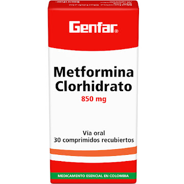 Metformina 850mg Caja X 30 Tabletas  