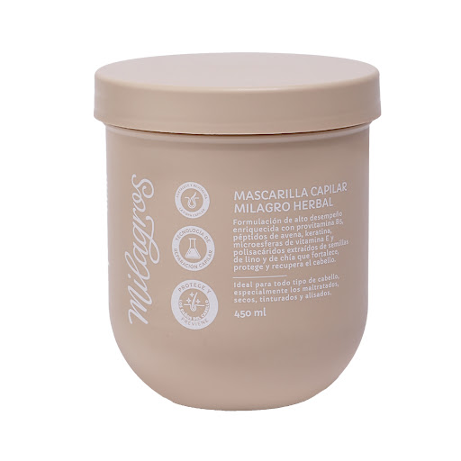 Mascarilla Capilar Milagros Milagro Herbal x 450 ml