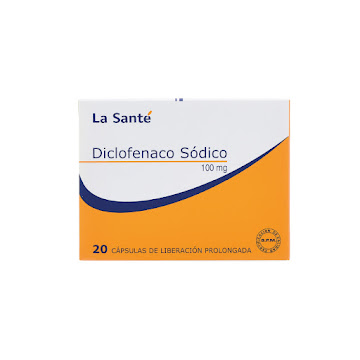 Diclofenaco Sódico La Santé 100 mg Caja x 20 Cápsulas  