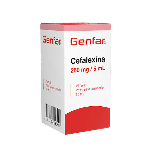 **Cefalexina Genfar 250Mg Suspensión Frasco X60Ml.                      