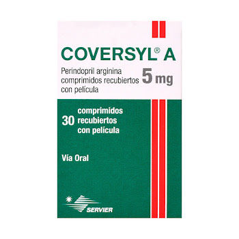 Perindopril Arginina 5mg Coversyl A Servier Caja x 30 Comprimidos  