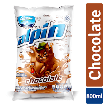 Leche Alpina Alpin Chocolate Bolsa x 800 ml  