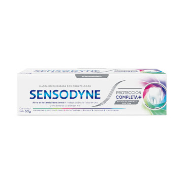 Crema Dental Sensodyne   Protección Completa 8 Beneficios En 1 x 50 gr  
