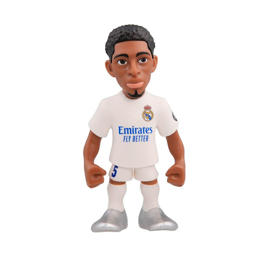 Minix Figura Coleccionable Futbolista Bellingham 12 cms MINIX Caja x 1 La figura coleccionable de Jude Bellingham, una joven promesa del fútbol, es perfecta para los fanáticos del deporte. Hecha de PVC de alta calidad, con estructura rígida y acabados detallados que aseg