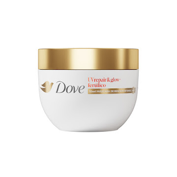 Mascarilla Capilar Dove Uv Repair Glow Ferúlico Experto En Daños Pote x 250 gr  