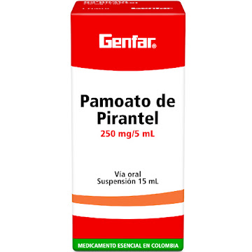 Pamoato De Pirantel Genfar 250mg Jarabe Frasco x 15 ml  