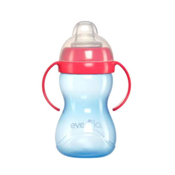 Solo Online Taza Entrenadora Evenflo   Boquilla Suave Color Azul 10 Oz 