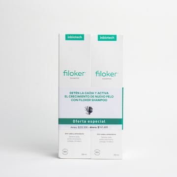 Shampoo Filoker   Inbiotech Pack x 2 und 