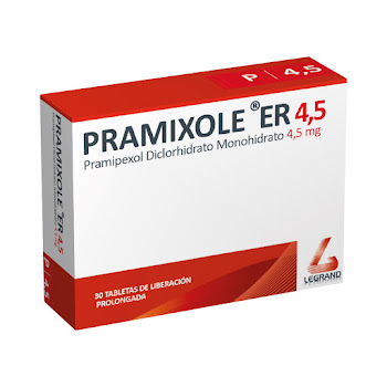 Pramixole Pramipexol 4.5 mg Legrand Caja x 30 Tabletas  