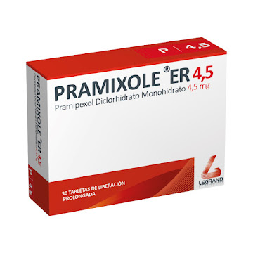 Pramixole Pramipexol 4.5 mg Legrand Caja x 30 Tabletas  