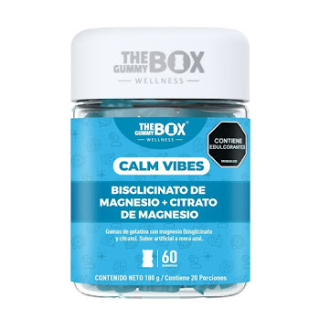 Gomas Masticables The Gummy Box Calm Vibes Frasco x 180 gr  