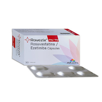 Rovezix Rosuvastatina 20 mg+ Ezetimiba 10 mg Altadis Caja x 30 Capsulas  