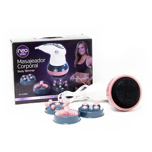 Masajeador Body Slimmer Neo HOMEDICS Individual x 1 Masajeador elaborado en plástico resistente. Cuenta con sistema de lipo-moldeador que combate la celulitis y la flacidez y aumenta el ritmo sanguíneo.