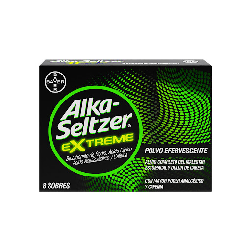 Alka-Seltzer Extreme Ácido Acetilsalicílico 3.3 g Bayer Caja x 8 Tabletas