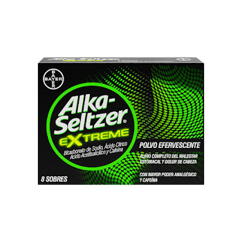 Alka-Seltzer Extreme Ácido Acetilsalicílico 3.3 g Bayer Caja x 8 Tabletas  