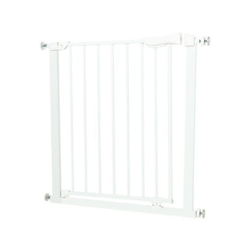 Reja de Seguridad Multiusos BIUM Caja x 1 Barrera de seguridad metálica, fácil de abrir con una sola mano. Incluye extensiones que permiten adecuarla a varios tipos de apertura.  Si la apertura es de hasta 86 cm no requiere extensiones, si la