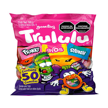 Gomas Trululu Halloween   3 Formas Divertidas x 50 und 