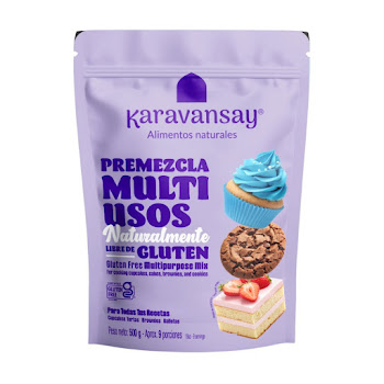 Premezcla Karavansay Multiusos Sin Gluten Repostería Biodis Bolsa x 500 gr  