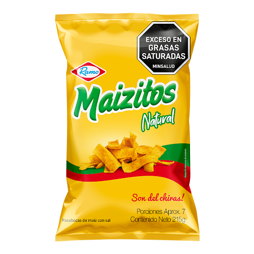 Pasabocas Ramo Maizitos Naturales Familiar x 215 gr