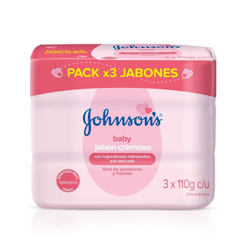 Jabón Bebé Johnsons Humectante Tripack x 330 gr  