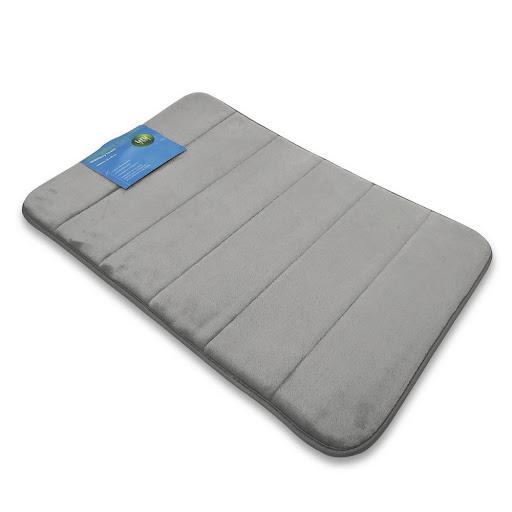 Alfombra De Ba¤o 40X60 Cm Memory Foam Gris Uruyen Bolsa x 1 Fabricada en microfibra  de poliesterRelleno poliuretanoFondo de no-wovenSuperabsorbenteAntideslizanteSeca dos veces m s r pido que cualquier otra alfombra de ba¤o
