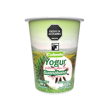 Yogurt Colanta Entero   Salsa De Guanábana X200g.                        