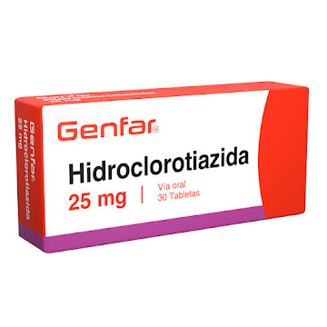 Hidroclorotiazida Genfar 25 mg Caja x 30 Tabletas  