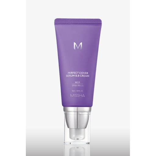M Perfect Cover Serum BB Cream #27 HONEY BEIGE Missha Bomba dispensadora de 50 ml x 1 